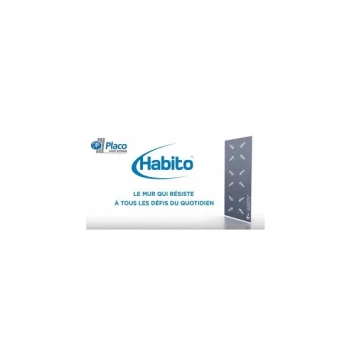 Plaque de platre HABITO ep 13 mm dim.:2600 x 1200 mm