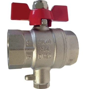 Vanne 1/4" de tour montage direct 1/2" L64mm