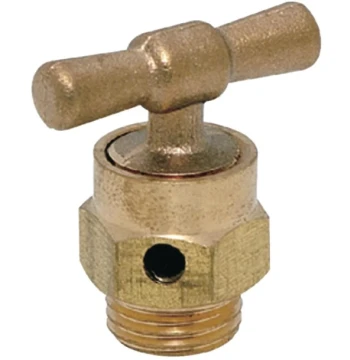 Robinet purgeur à manette  mâle 1/4