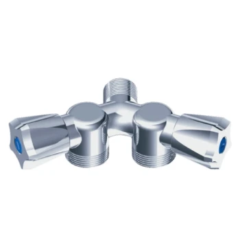 Robinet double M.A.L  chromé mat 217 1/2-3/4