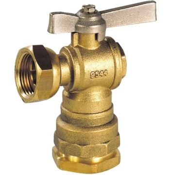 Robinet de compteur laiton coudé tube PEHD