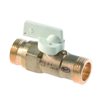 Robinet 1/4 de tour gaz GN Mâle - Mâle 3/4"