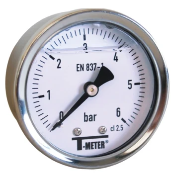 Manomètre 50 glycérine axial 10 bar