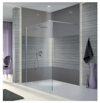 Paroi OPEN 2 fixe avec barre stabilisation hauteur 200 cm