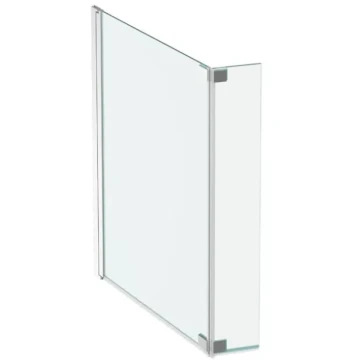 Pare-bain NEO 2 volets verre transparent chromé