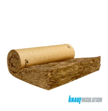 Isolant laine de verre rouleau KNAUF INSULATION TI 212 KRAFT épaisseur 200 mm R=5,00 dimension : 600 X 5700 mm, colis de 3,42 M2