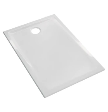 Receveur RENOVA à poser 100X80 cm rectangle blanc anti-gliss