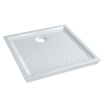Receveur de douche carré BASTIA extra-plat  80 X 80 cm à poser blanc