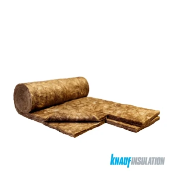 Isolant laine de verre phonique KNAUF INSULATION ULTRACOUSTIC 45 épaisseur 45 mm R=1,20 colis de 2 rouleau de 600 X 8000 mm, colis de 9,60 M2