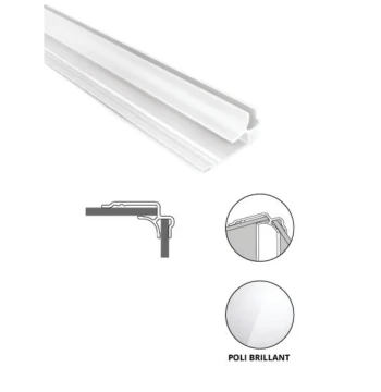 Profilé DECOFAST de finition blanc