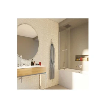 Pare bain  DOMAO pivotant 150X80 verre transparent