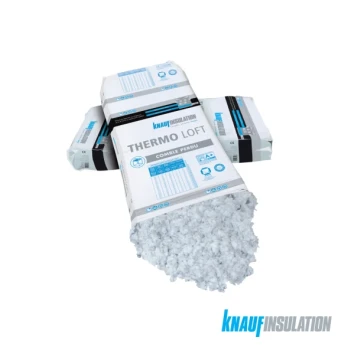 Isolant laine de verre à souffler KNAUF INSULATION THERMOLOFT 045 sac de 16,60 kg