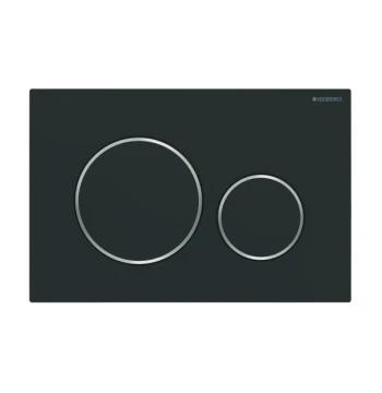 Plaque de déclenchement GEBERIT SIGMA20 pour rinçage double touche: Blanc Chromé Brillant