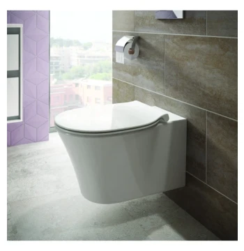 Pack wc suspendu CONNECT AIR aquablade avec abattant frein de chute