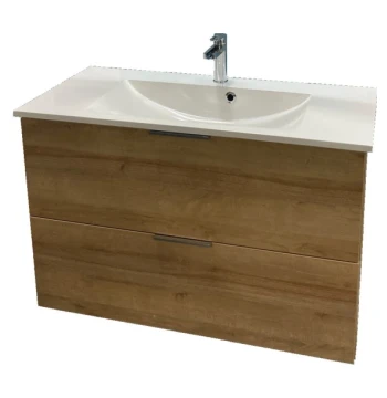 Caisson Chêne DORE L118 H64P45 2 Tiroirs