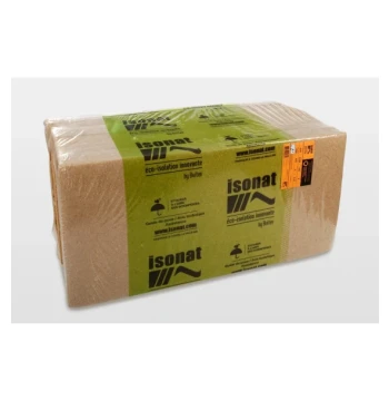 Isolant fibre de bois panneau flexible ISONAT FLEX 55 + H épaisseur 145 mm R=4,00 dimension : 1220 X 600 mm, colis de 2,928 M2