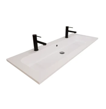 Plan vasque EVA en résine de synthèse blanc 60 1 cuve