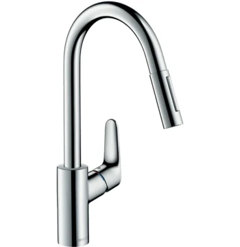 Mitigeur évier FOCUS 240 avec douchette extractible 2 jets
