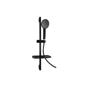 Ensemble barre de douche noir avec flexible DOMAO 300