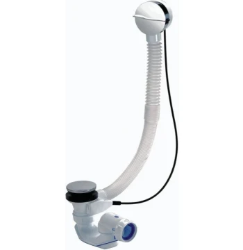 Vidage baignoire EASYBAIN à câble avec siphon bi-matière 650mm