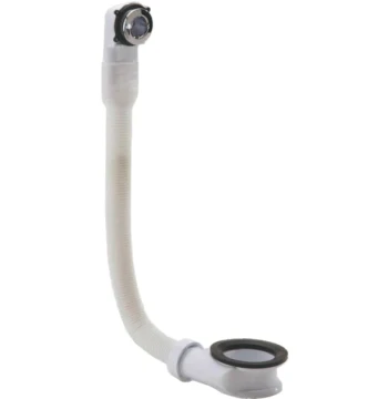 Intercalaire de bonde avec trop plein 0 à 10mm et grille D24 chrome