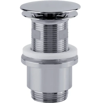 Bonde universelle lavabo DIGICLIC clapet inox h100 MM intercalaire chromé