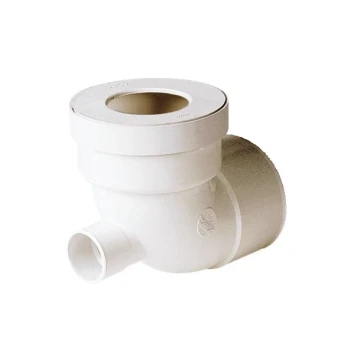 Coude wc 90" D100 femelle avec event D40