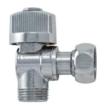 Robinet d'équerre 1/4 pour tour 3/8 chromé