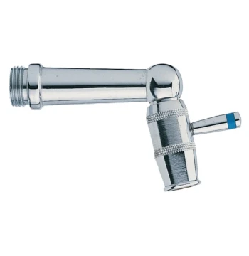 Robinet d'évier 1/4 de tour chromé, arrivée mâle