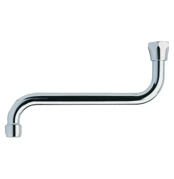 Bec universel modèle horizontal mural forme "S" BEC PAR DESSOUS L200 ECROU 1/2