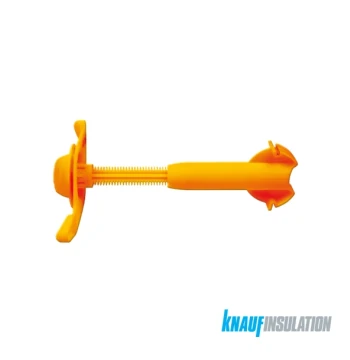 Accessoire isolant KNAUF INSULATION ACOUSTIZAP 2 85/100 pour épaisseur de doublage mur de 105 à 120 mm, boîte de 50 pièces