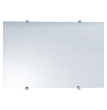 Miroir rectangulaire 600 x 400 mm épaisseur 4 mm bords adoucis