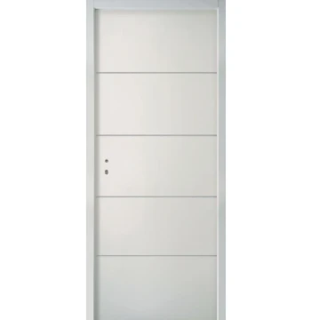 Bloc porte intérieur moderna horizon en 204x73 droite poussant alvéolaire pour cloison de 72  huisserie performance pré peinte à recouvrement serrure standard