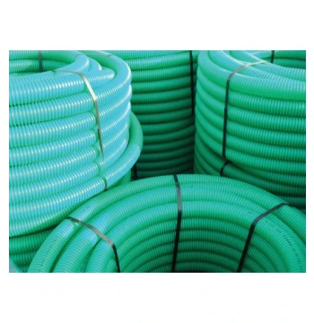 TPE vert. gaine en polyéthylène pour la protection et passage des câbles de télécommunication enterrés. double paroi, annelée extérieur, extérieur lisse. couronne -  ø  40mm - longueur 25m