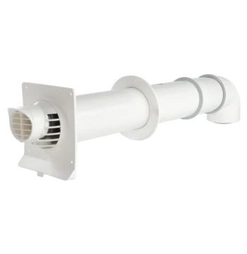 Kit ventouse horizontale 80/125 nez noir