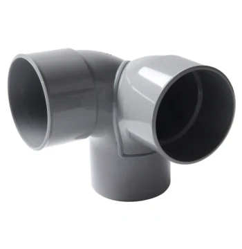 Coude double d'équerre mâle/femelle 87"30 D100