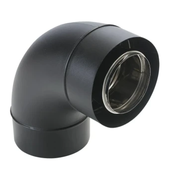 Coude BIOTEN 87° inox/galva D80/125