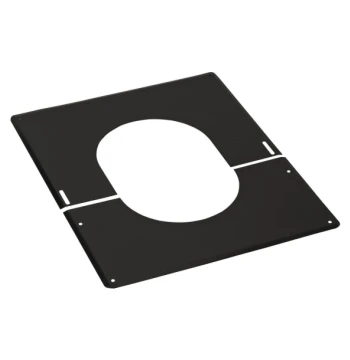 Plaque de finition  0° A 30° inox 125 noire