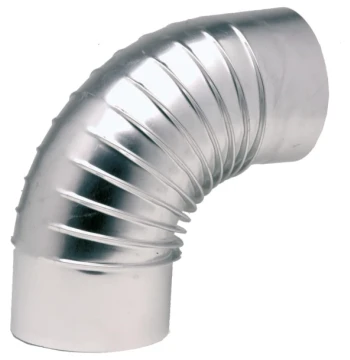 Coude plissé aluminium