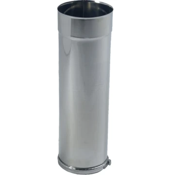 Tuyau télescopique + bague de réglage inox D125