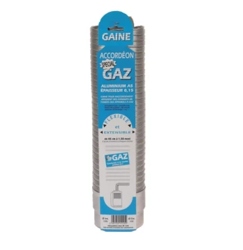 Gaine flexible accordéon aluminium spécial gaz