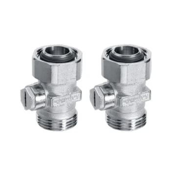 PACK 3 jeu de 2 vannes droites d'isolation radiateur