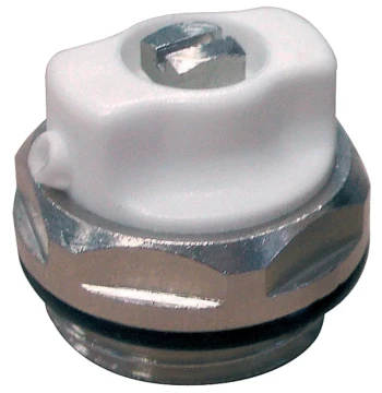 Bouchon purgeur nickelé pour radiateur 1/2