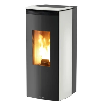 Poêle à pellet BRIDGE 6KW avec sortie de fumée postérieure blanc