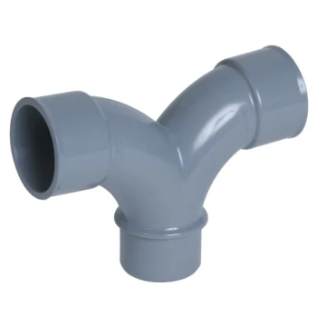 Coude double PVC 87°30 parallèle MF