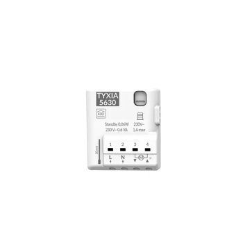 Récepteur TYXIA 5630, X3D pour volet roulant jusqu'à 2A (+/- 30NM)