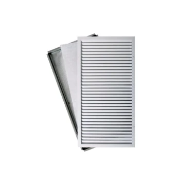 Grille Gridlined reprise L440 x H550 RAL9016