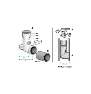 Contre-prise universelle compatible réseaux diamètre 51 mm, 50 mm ou 44 mm