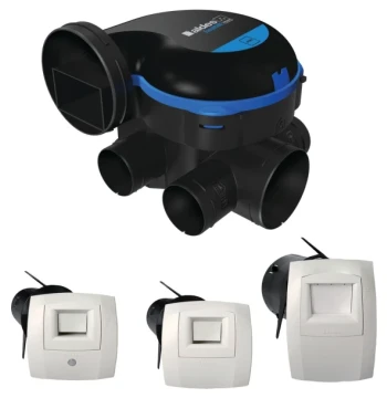 Kit VMC simple flux EasyHOME Hygro COMBLES Premium Micro Watt