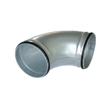Coude 90° mâle/mâle acier galvanisé à joints classe C D125mm